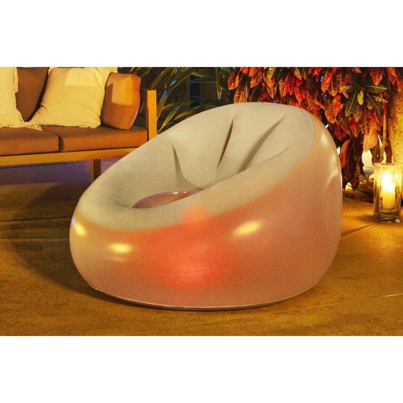 Dmuchany Fotel Podświetlany 102 x 97 x 71 cm Bestway 75086