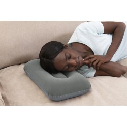 Dmuchana Poduszka Welurowa Szara 42 cm Bestway 67121