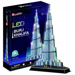 Puzzle 3D LED Burj Khalifa 136el. 20508 DANTE p12 CubicFun