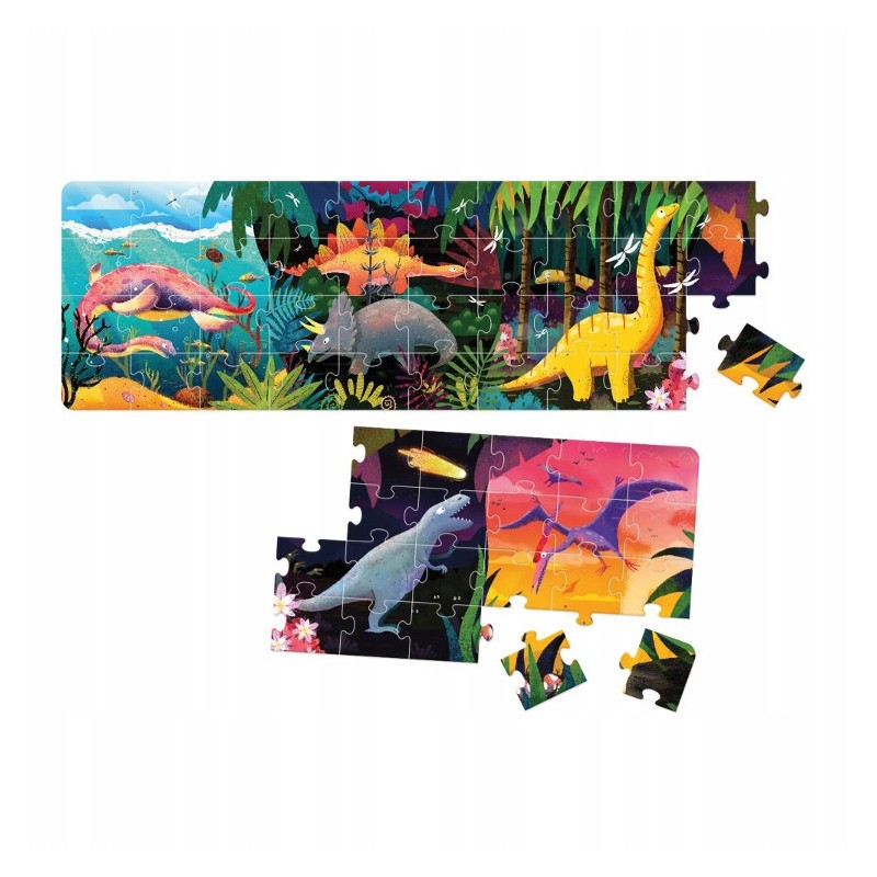 Czu Czu Puzzle panoramiczne Dinozaury