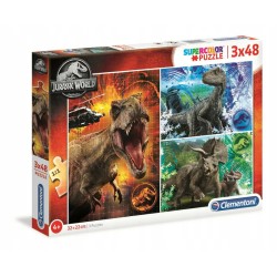 Clementoni Puzzle 3x48el Jurassic World 25250