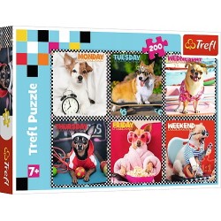 Puzzle 200el Wesołe psy 13279 Trefl p12