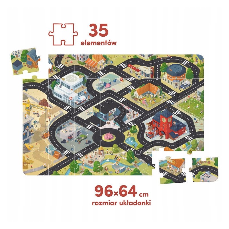 Czu Czu Duuuże puzzle Droga dla pojazdów