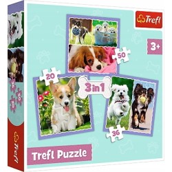 Puzzle 3w1 Urocze pieski 34854 Trefl p8