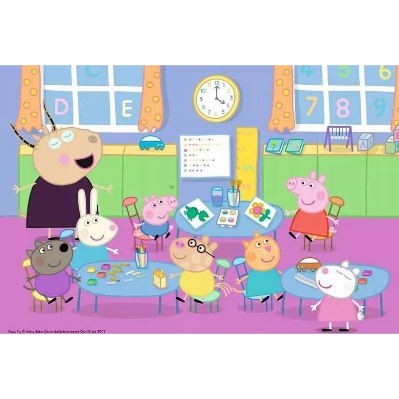 Puzzle 35el Świnka Peppa Zabawa w klasie 086276 RAVENSBURGER