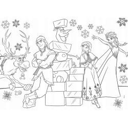 Puzzle dwustronne Maxi 35 elementów Frozen. Kraina Lodu 66711 LISCIANI