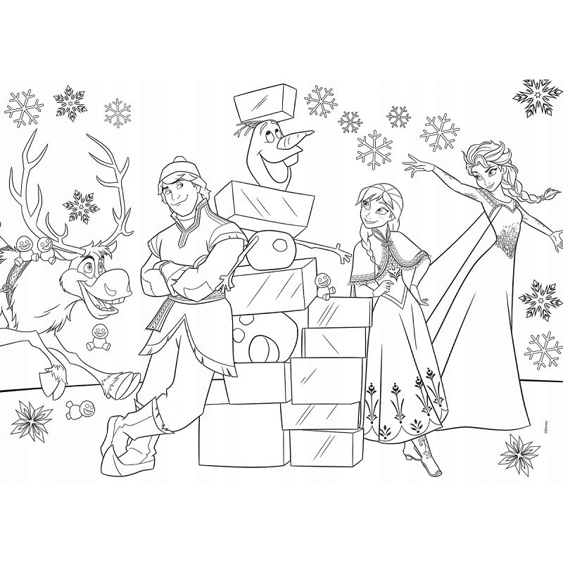 Puzzle dwustronne Maxi 35 elementów Frozen. Kraina Lodu 66711 LISCIANI