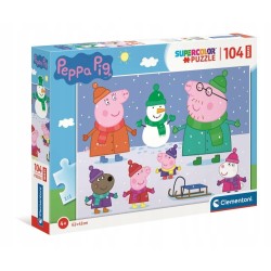 Clementoni Puzzle 104el Maxi Peppa Pig. Świnka Peppa 23752