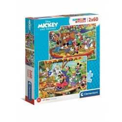 Clementoni Puzzle 2x60el Miki i Przyjaciele. Mickey and Friends 21620