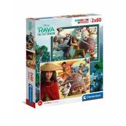Clementoni Puzzle 2x60el Raya i ostatni Smok 21616