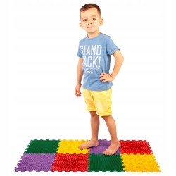 PROMO Polesie 63058 Mata do masażu ortopedyczna modułowa ORTHO PUZZLE Jeżyk