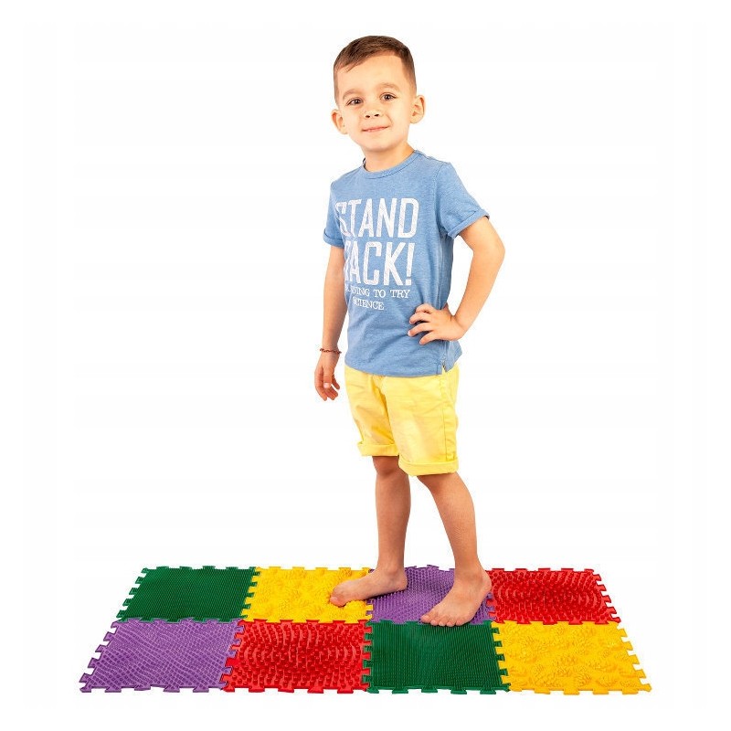 PROMO Polesie 63058 Mata do masażu ortopedyczna modułowa ORTHO PUZZLE Jeżyk