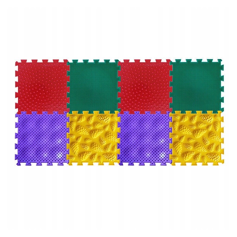 PROMO Polesie 63058 Mata do masażu ortopedyczna modułowa ORTHO PUZZLE Jeżyk