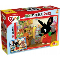 Puzzle MAXI 2x12el BING Szkoła 81233 LISCIANI