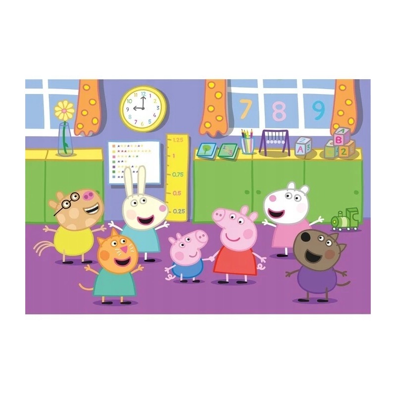 Clementoni Puzzle 40el podłogowe Świnka Peppa 25458