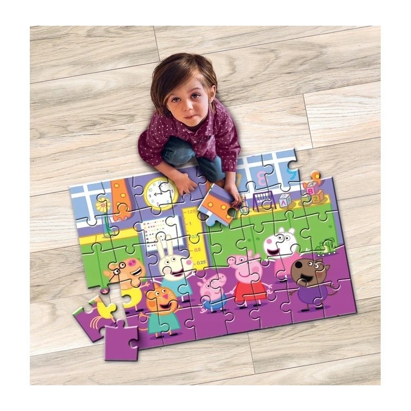 Clementoni Puzzle 40el podłogowe Świnka Peppa 25458