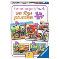 Puzzle 4w1 W pracy (2-4-6-8el) 069545 RAVENSBURGER p6