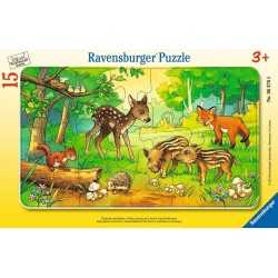 PROMO Puzzle 15el ramkowe Zwierzątka z lasu 063765 RAVENSBURGER p24