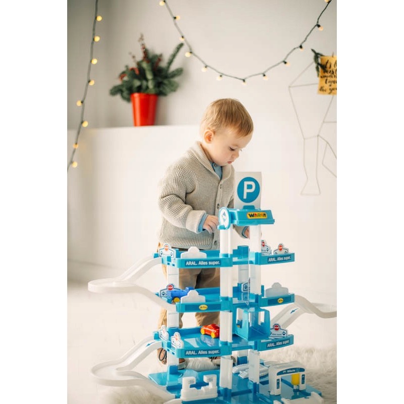 Wader-Polesie 46093 Parking garaż ARAL-2 4-poziomowy z samochodami