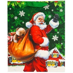 Torebka ozdobna prezentowa świąteczna 7001A 31x42x12cm p12 ,mix cena za 1 s