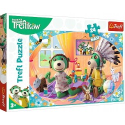 Puzzle 24-Maxi Bawmy się razem! Rodzina Treflików 14319 TREFL p8