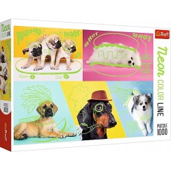 Puzzle 1000el Neon Color Line - Odlotowe psy 10578 Trefl p6
