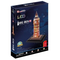 Puzzle 3D LED Zegar Big Ben 20501 DANTE p12 cena za 1szt.