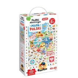 Czu Czu Puzzle obserwacyjne Mapa Polski