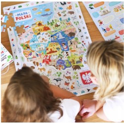 Czu Czu Puzzle obserwacyjne Mapa Polski