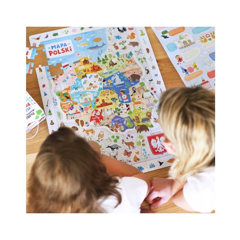 Czu Czu Puzzle obserwacyjne Mapa Polski