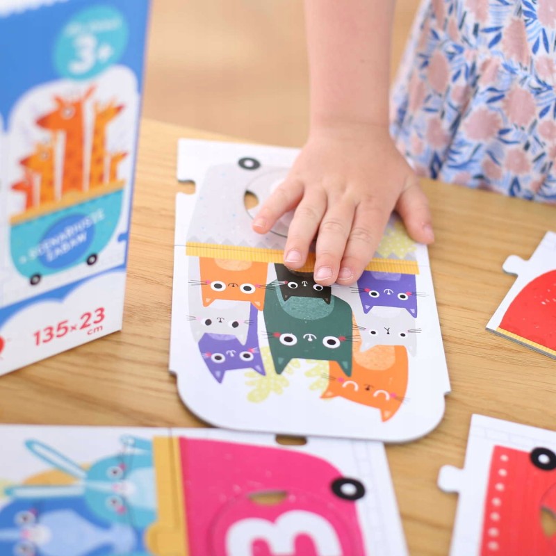 CzuCzu Puzzle z dziurką Pociąg do liczenia 30el 3+