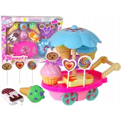 Zestaw Słodkości Wózek Stoisko Lodziarnia