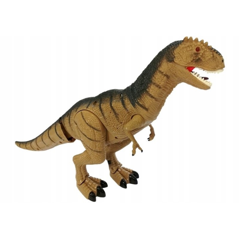 Dinozaur Tyranozaur Porusza się Ryczy Świeci
