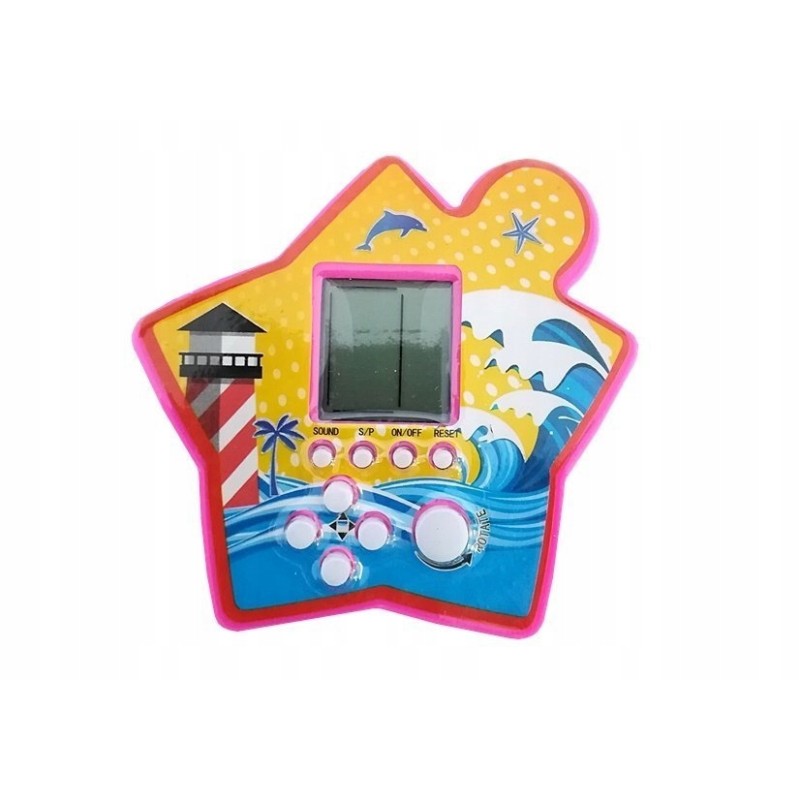 Gra Elektroniczna Kieszonkowa Tetris Gwiazdka Fioletowy