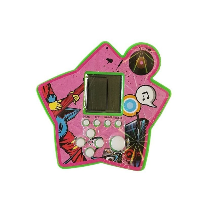 Gra Elektroniczna Kieszonkowa Tetris Gwiazdka Zielony