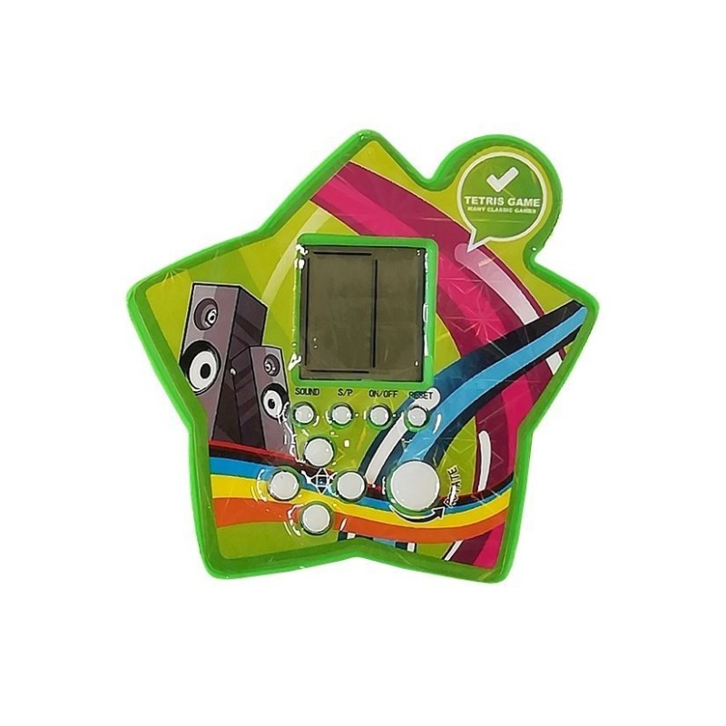 Gra Elektroniczna Kieszonkowa Tetris Gwiazdka Zielony