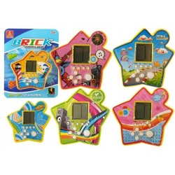 Gra Elektroniczna Kieszonkowa Brick Tetris Żółty