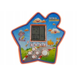 Gra Elektroniczna Kieszonkowa Tetris Gwiazdka Pomarańczowy