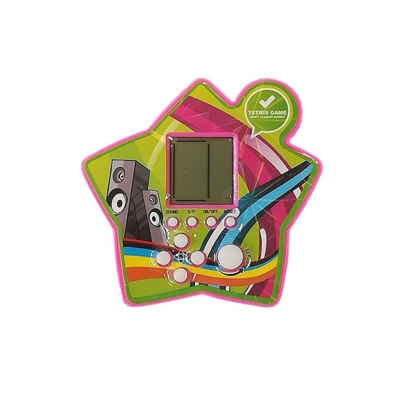 Gra Elektroniczna Kieszonkowa Tetris Różowy