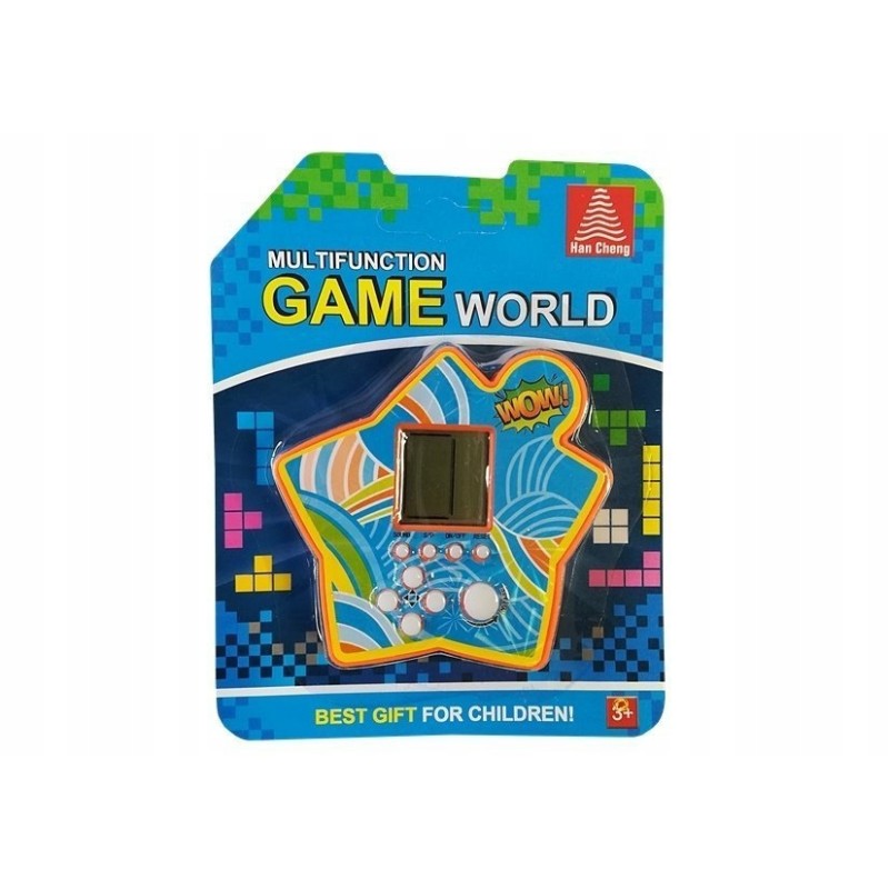 Gra Elektroniczna Kieszonkowa Tetris Gwiazdka Pomarańczowy