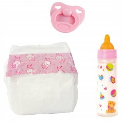 Bayer Akcesoria dla lalek - butelka, smoczek, pielucha 79201AF