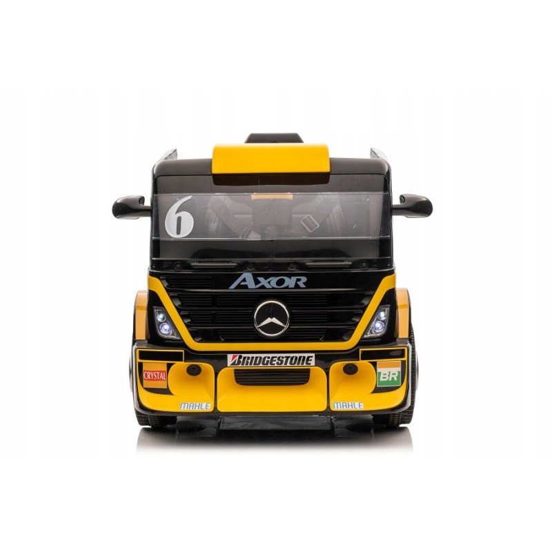 Auto Na Akumulator Mercedes + Naczepa XMX622B Zółty LCD