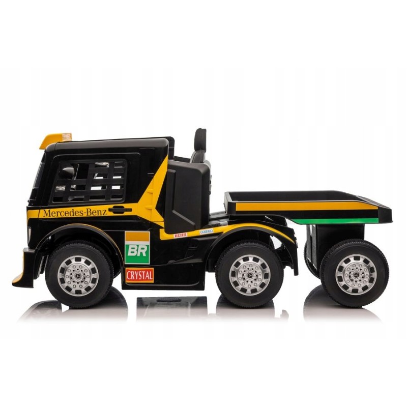 Auto Na Akumulator Mercedes + Naczepa XMX622B Zółty LCD