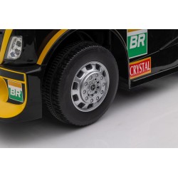 Auto Na Akumulator Mercedes + Naczepa XMX622B Zółty LCD