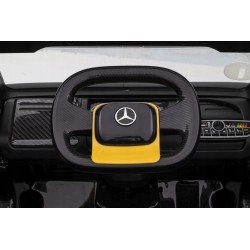 Auto Na Akumulator Mercedes + Naczepa XMX622B Zółty LCD