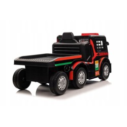 Auto Na Akumulator Mercedes + Naczepa XMX622B Czerwony LCD