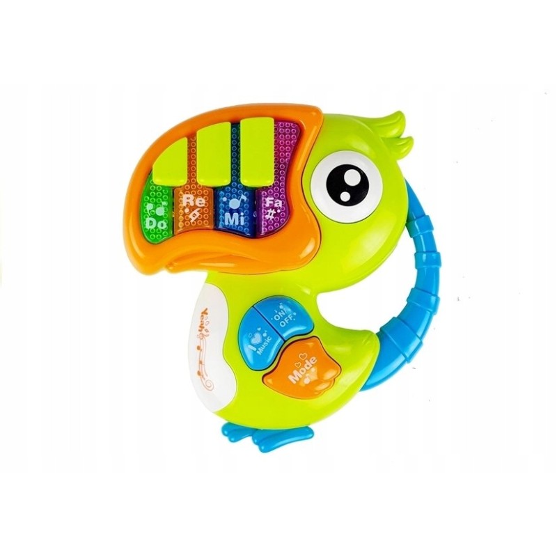 Pianinko Organki Do Re Mi Papuga Zielone