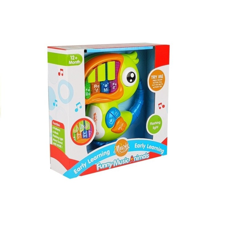 Pianinko Organki Do Re Mi Papuga Zielone