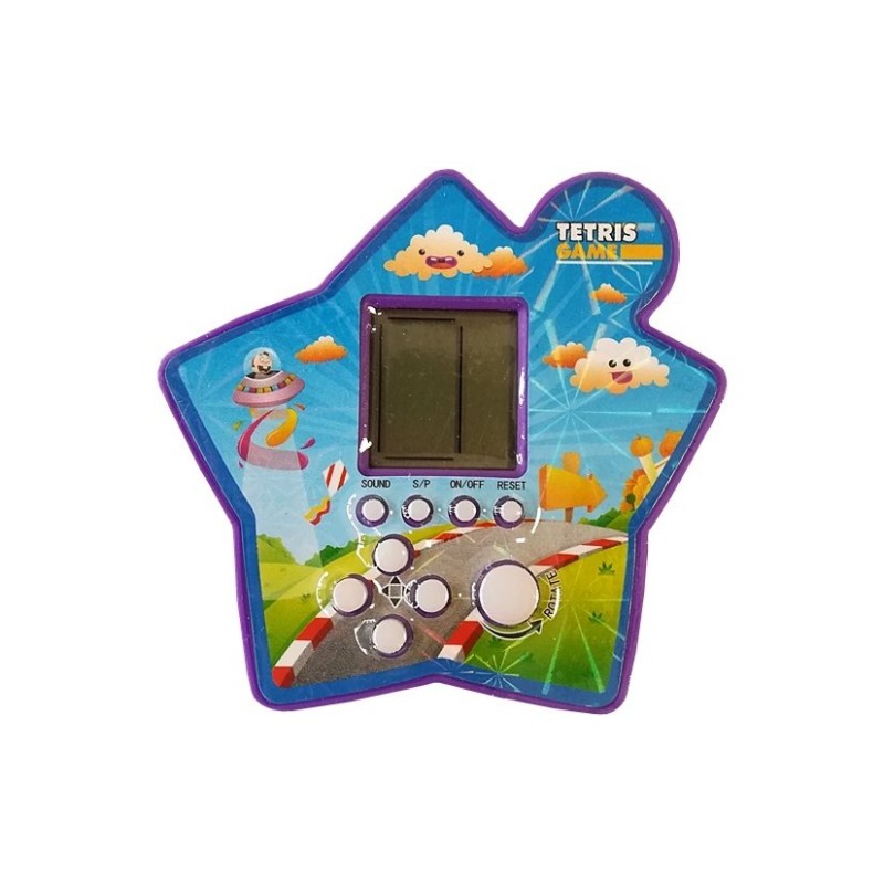 Gra Elektroniczna Kieszonkowa Tetris Gwiazdka Fioletowy