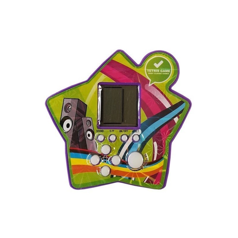 Gra Elektroniczna Kieszonkowa Tetris Gwiazdka Fioletowy